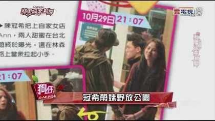 陈冠希拉22岁女友摸黑赴公园游玩 一起回饭店